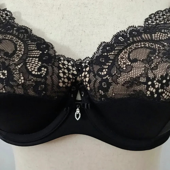 Curvy Couture NWOT Balconette Bra Women 40C - Picture 3 of 11